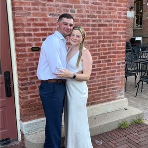 Abercrombie & Fitch Cream Satin Top